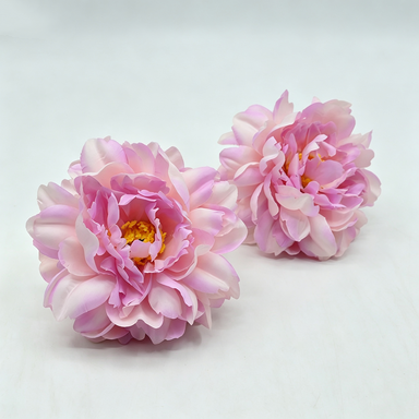 Artificial Peony Flower Heads, Set of 3, Silk Material, 5.5" Diameter, Perfect for Wedding Decor, DIY Projects, and Gift Packaging