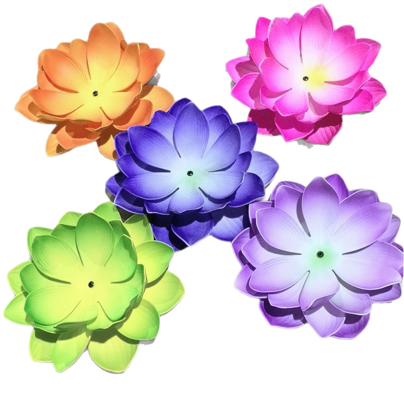 Artificial Lotus Flower, 11" Diameter, Plastic, Realistic Look, DIY Projects, Wedding & Home Decor, Bulk Purchase Options
