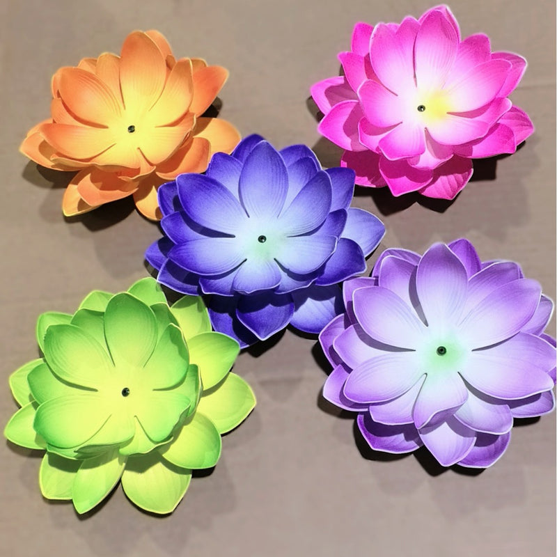 Artificial Lotus Flower, 11" Diameter, Plastic, Realistic Look, DIY Projects, Wedding & Home Decor, Bulk Purchase Options