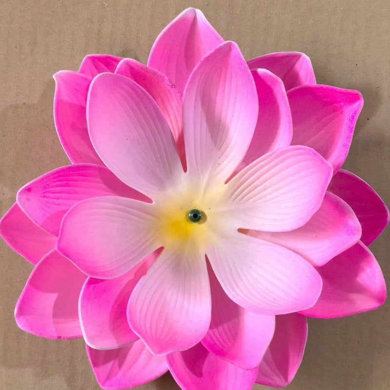 Artificial Lotus Flower, 11" Diameter, Plastic, Realistic Look, DIY Projects, Wedding & Home Decor, Bulk Purchase Options