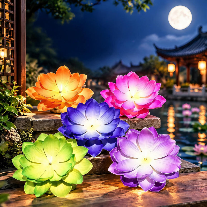 Artificial Lotus Flower, 11" Diameter, Plastic, Realistic Look, DIY Projects, Wedding & Home Decor, Bulk Purchase Options