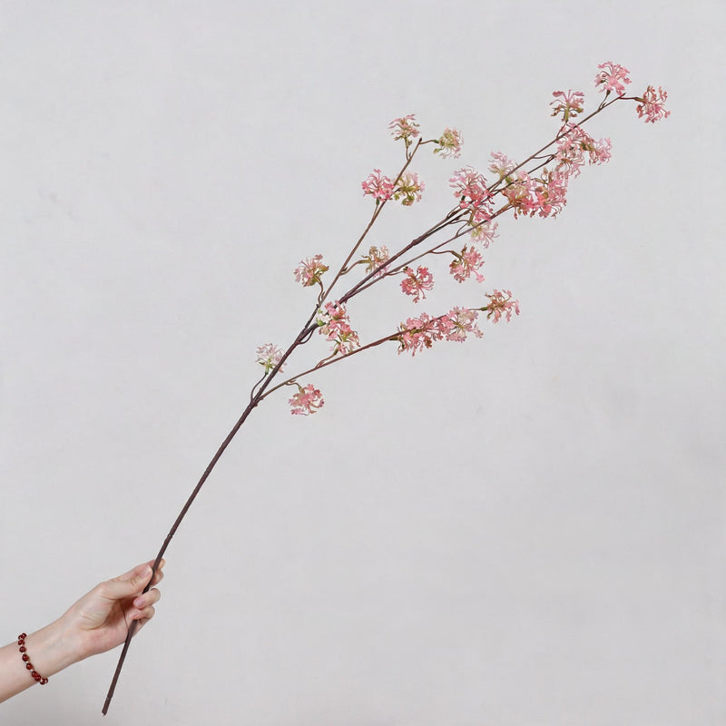 35" Artificial Sydney Pear Blossom Branches, Realistic Faux Floral Stems for Home Decor, Wedding Centerpieces & Event Styling, Bulk Wholesale Options Available
