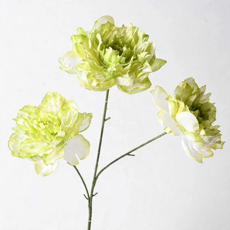 Artificial Peony Bush, 26" Tall, 3 Blooms, Plastic, Wedding & Home Decor, Bulk-Friendly