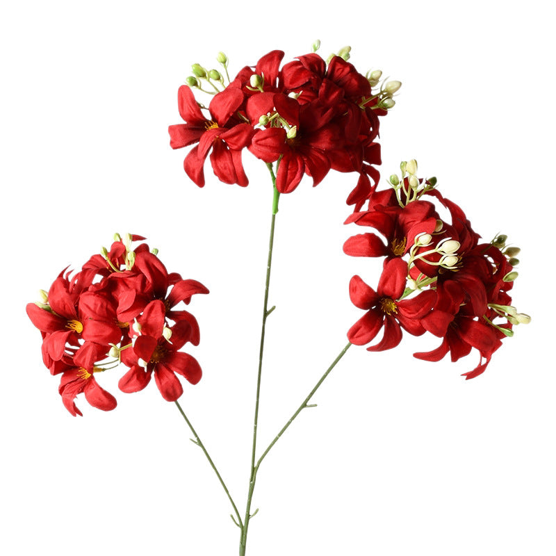 Artificial Hydrangea Bush, 28" Tall, Silk Hydrangea Flowers, 3 Blooms, Wedding Decor, Event Styling, Home Arrangements