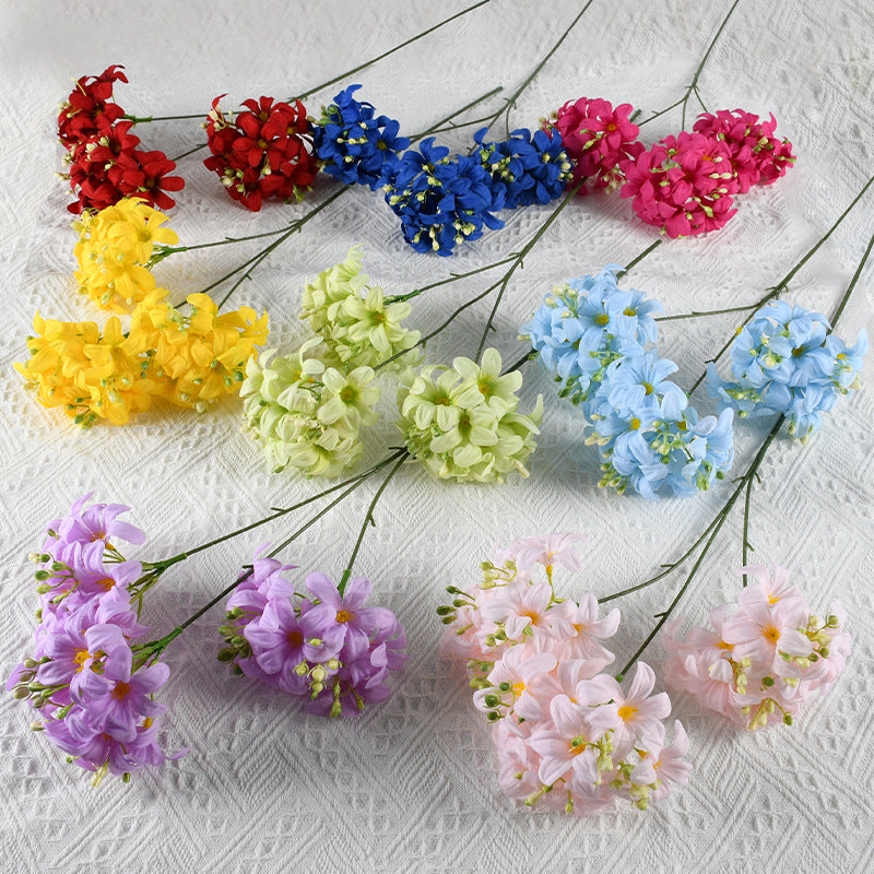 Artificial Hydrangea Bush, 28" Tall, Silk Hydrangea Flowers, 3 Blooms, Wedding Decor, Event Styling, Home Arrangements