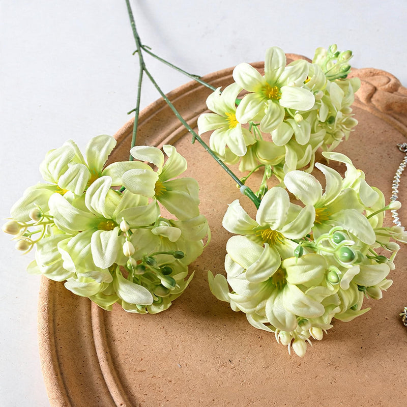 Artificial Hydrangea Bush, 28" Tall, Silk Hydrangea Flowers, 3 Blooms, Wedding Decor, Event Styling, Home Arrangements