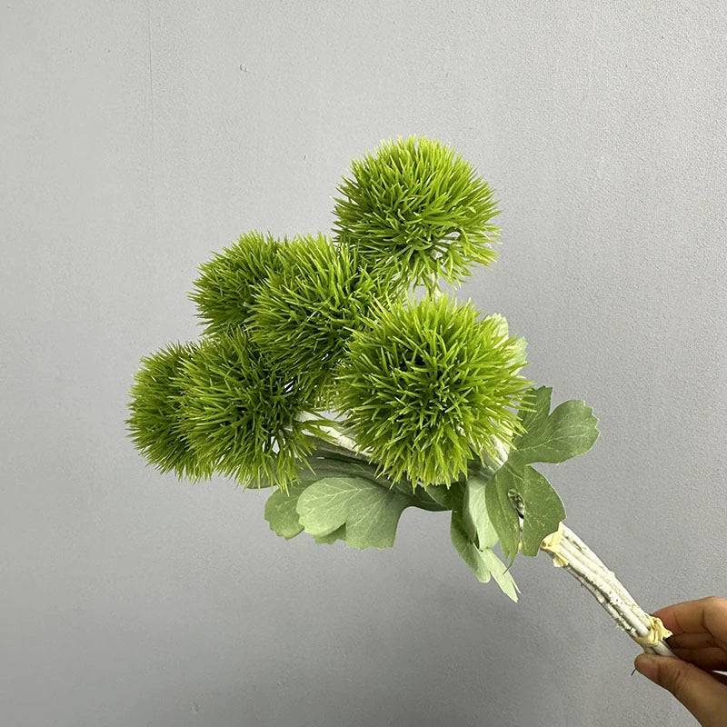 Artificial Dandelion Bouquet, 6-Stem Realistic Floral Spray, 20" Rustic Decor for Weddings, Events & Home Decor