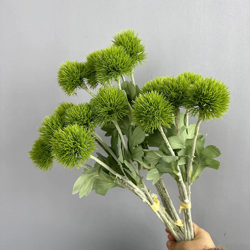 Artificial Dandelion Bouquet, 6-Stem Realistic Floral Spray, 20" Rustic Decor for Weddings, Events & Home Decor