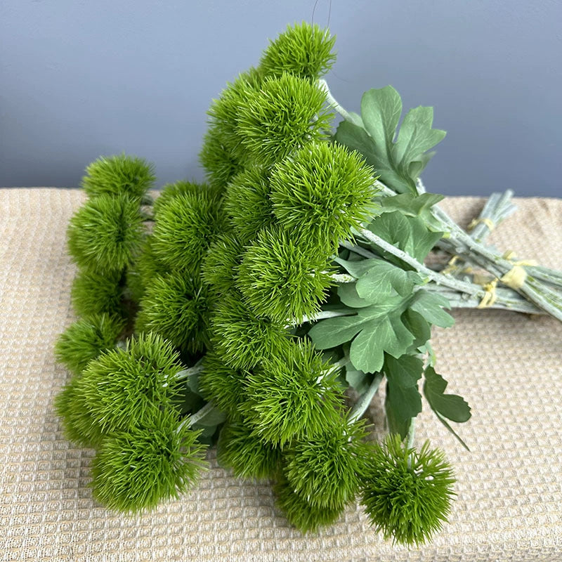 Artificial Dandelion Bouquet, 6-Stem Realistic Floral Spray, 20" Rustic Decor for Weddings, Events & Home Decor