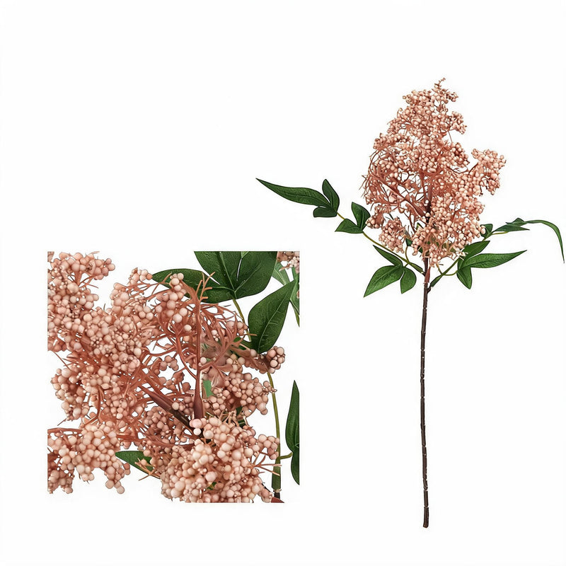 Artificial Nandina Berry Stems, 16" Realistic Faux Branches for Floral Arrangements, Wedding Centerpieces, Home & Commercial Decor