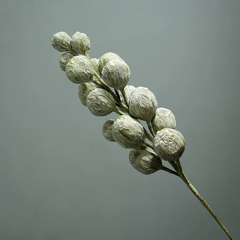 Artificial Foam Green Forbidden Fruit Stem, Single Realistic Faux Plant for Home & Event Decor, 39" Long Bendable Branch