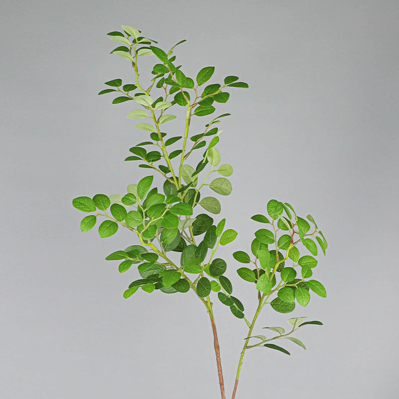 Artificial Red Loropetalum Leaves, Single Stem, Set of 2, 26" Tall, Realistic Plastic Foliage for Home, Office, Wedding Decor