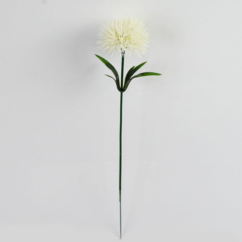 Artificial Hydrangea Dandelion Stems, 10" Single Stem with 10 Blooms, Set of 10 - Realistic Wedding & Home Decor Florals for DIY Arrangements