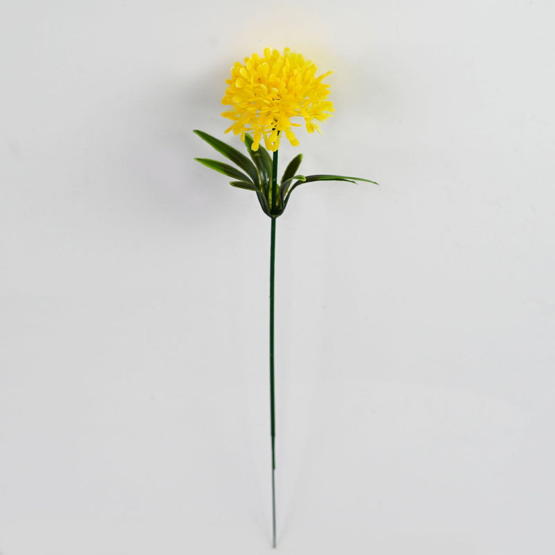 Artificial Hydrangea Dandelion Stems, 10" Single Stem with 10 Blooms, Set of 10 - Realistic Wedding & Home Decor Florals for DIY Arrangements