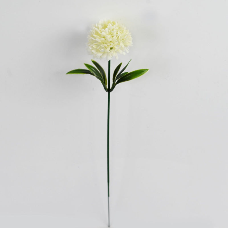 Artificial Hydrangea Dandelion Stems, 10" Single Stem with 10 Blooms, Set of 10 - Realistic Wedding & Home Decor Florals for DIY Arrangements