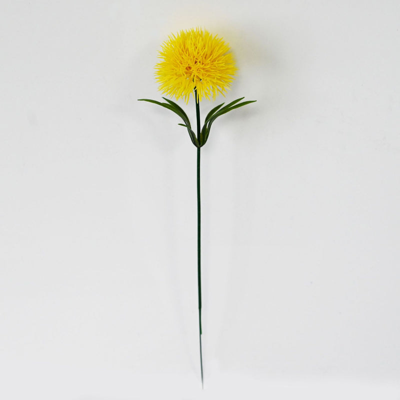 Artificial Hydrangea Dandelion Stems, 10" Single Stem with 10 Blooms, Set of 10 - Realistic Wedding & Home Decor Florals for DIY Arrangements