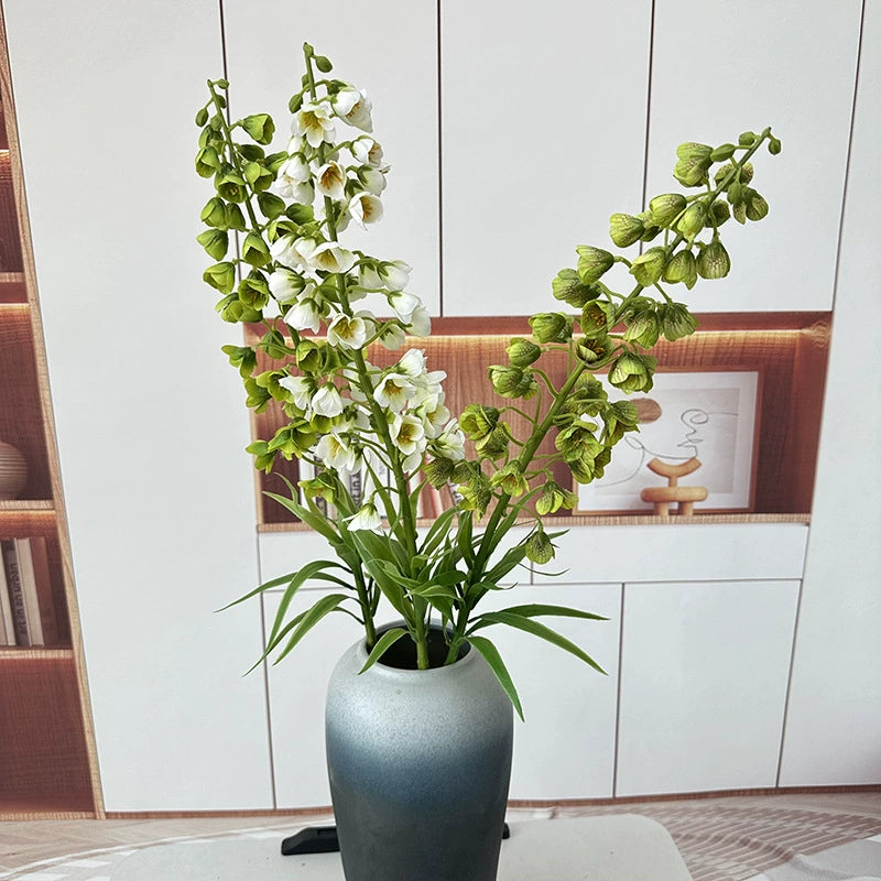 Single Stem Artificial Lily of the Valley, 30" Realistic Silk Flowers for Home Decor, Wedding Centerpieces, Commercial Displays, 47 Blooms per Stem, Bendable Stems