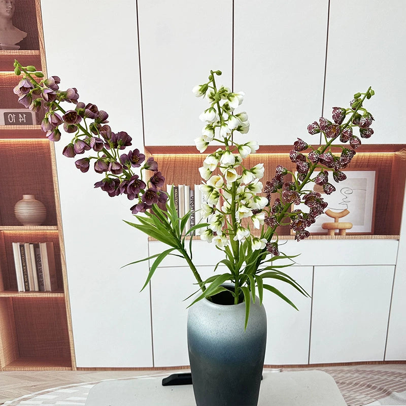Single Stem Artificial Lily of the Valley, 30" Realistic Silk Flowers for Home Decor, Wedding Centerpieces, Commercial Displays, 47 Blooms per Stem, Bendable Stems