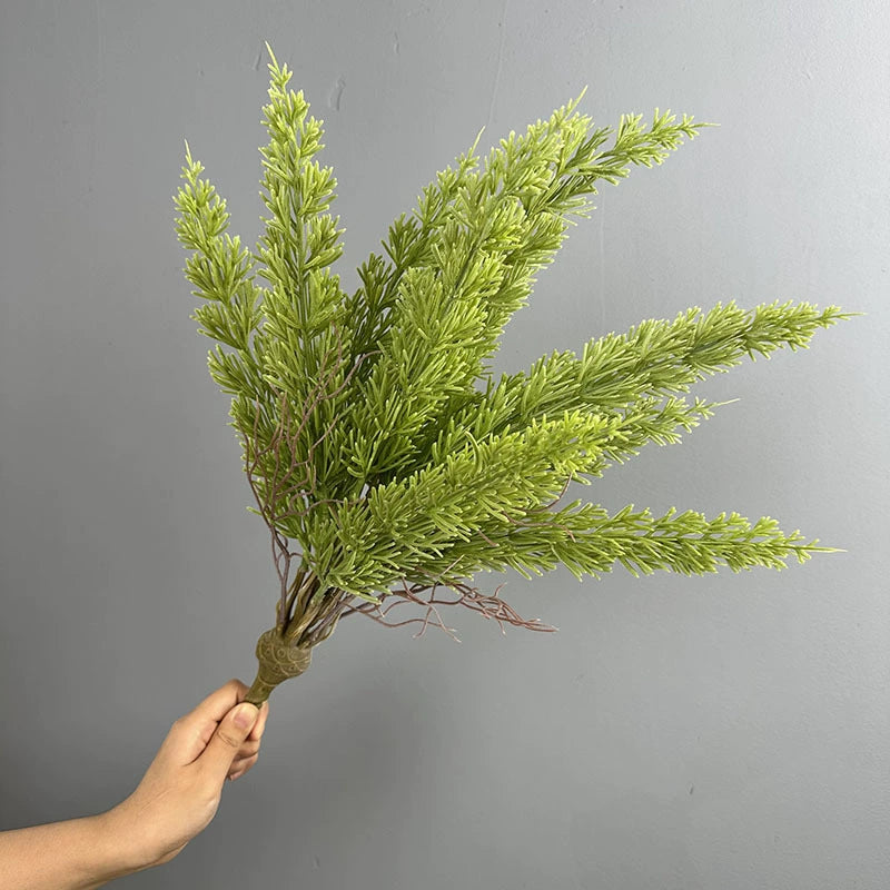 Asparagus Fern Artificial Bush, 20" Tropical Persian Fern, Realistic Faux Greenery for Home Decor, Events, Wedding Arrangements