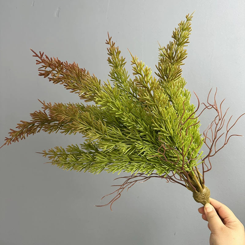 Asparagus Fern Artificial Bush, 20" Tropical Persian Fern, Realistic Faux Greenery for Home Decor, Events, Wedding Arrangements