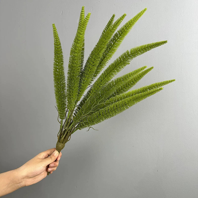 Asparagus Fern Artificial Bush, 20" Tropical Persian Fern, Realistic Faux Greenery for Home Decor, Events, Wedding Arrangements