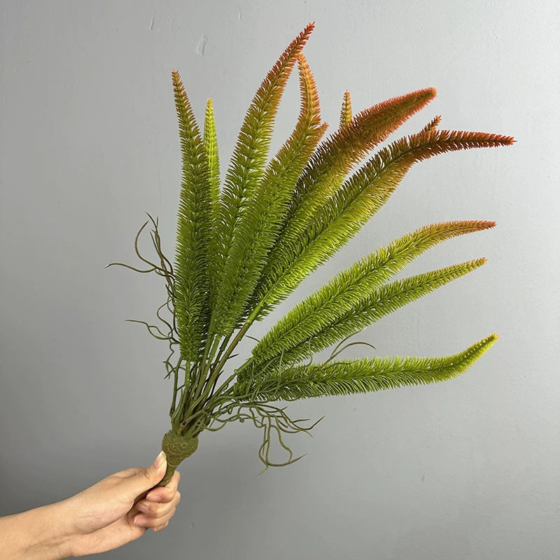 Asparagus Fern Artificial Bush, 20" Tropical Persian Fern, Realistic Faux Greenery for Home Decor, Events, Wedding Arrangements