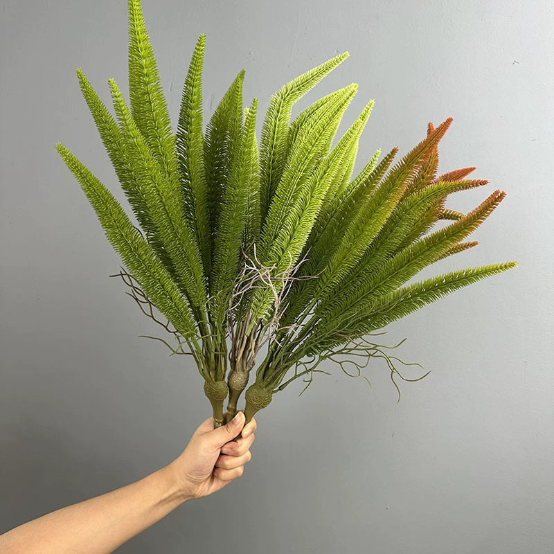 Asparagus Fern Artificial Bush, 20" Tropical Persian Fern, Realistic Faux Greenery for Home Decor, Events, Wedding Arrangements