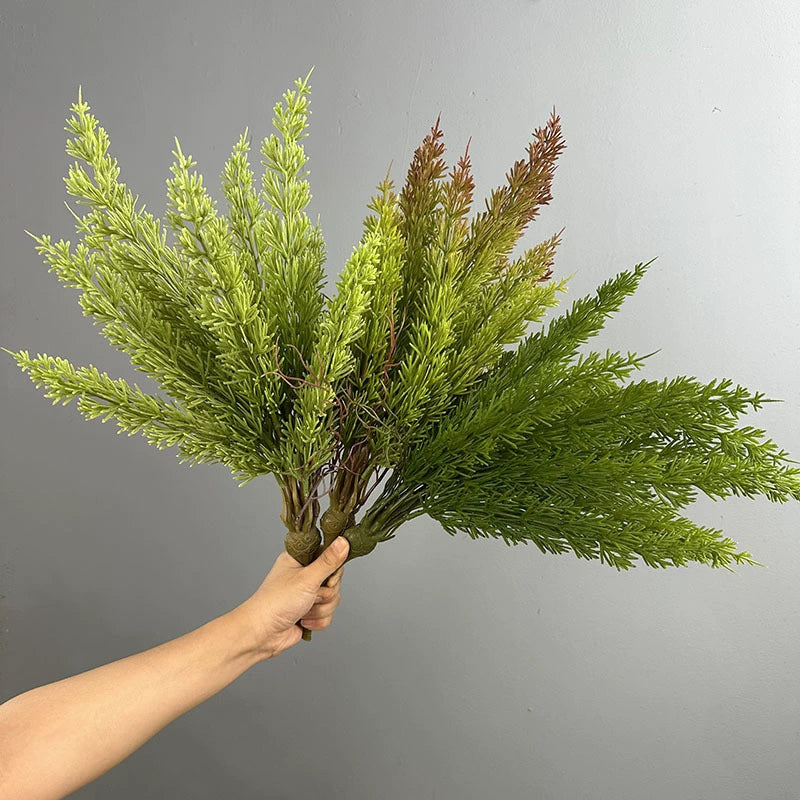 Asparagus Fern Artificial Bush, 20" Tropical Persian Fern, Realistic Faux Greenery for Home Decor, Events, Wedding Arrangements