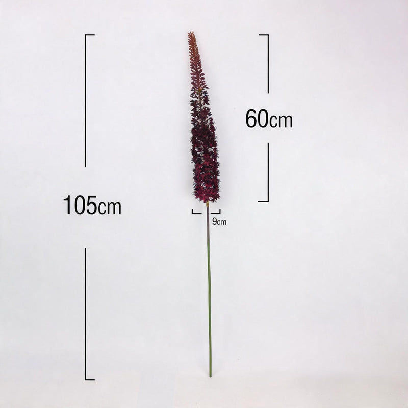 41" Single Stem Foxglove Artificial Flower, Silk Victorian Foxglove for Home Decor, Wedding Arrangements, and Event Styling