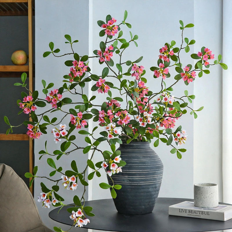 Artificial Sea Island Flower, Single Stem, 45", Silk, White/Pink/Rose, for Home, Wedding, or Commercial Decor