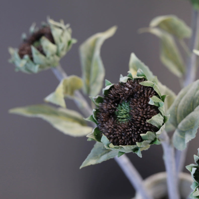 Premium Artificial Sunflower Stem, Single Bloom, 24" Tall, Realistic Silk Flower for Home Décor, Weddings, and Commercial Spaces