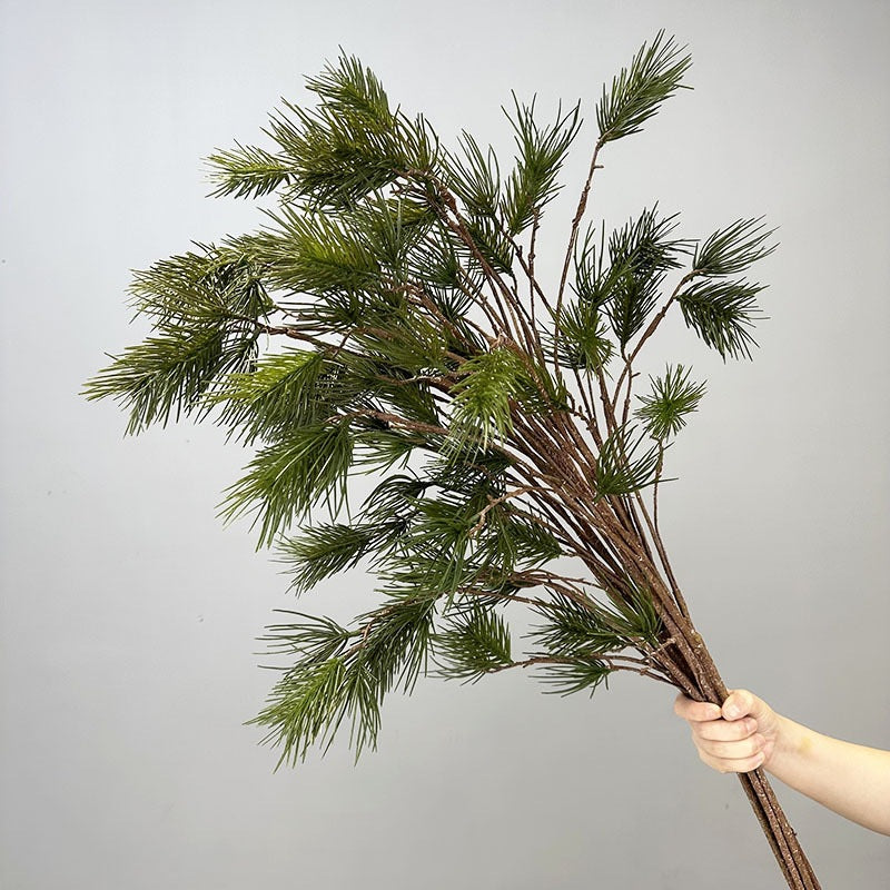 Real-Touch Artificial Pine Branches, 43" Long Faux Pine Stems, Set of 11 Lifelike Pine Needle Stems for Wedding Centerpieces, Home Decor, and Floral Arrangements