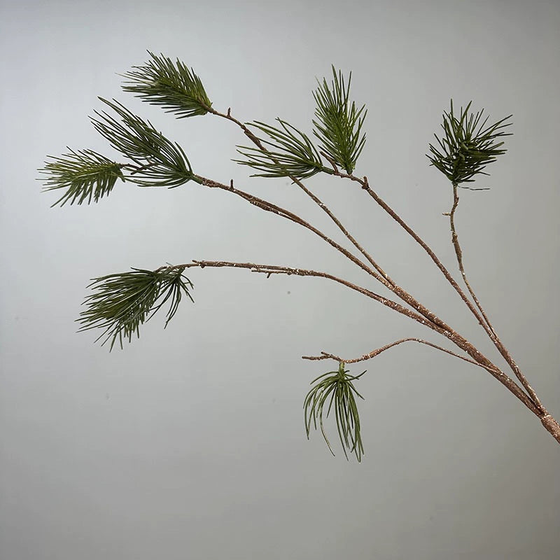 Real-Touch Artificial Pine Branches, 43" Long Faux Pine Stems, Set of 11 Lifelike Pine Needle Stems for Wedding Centerpieces, Home Decor, and Floral Arrangements