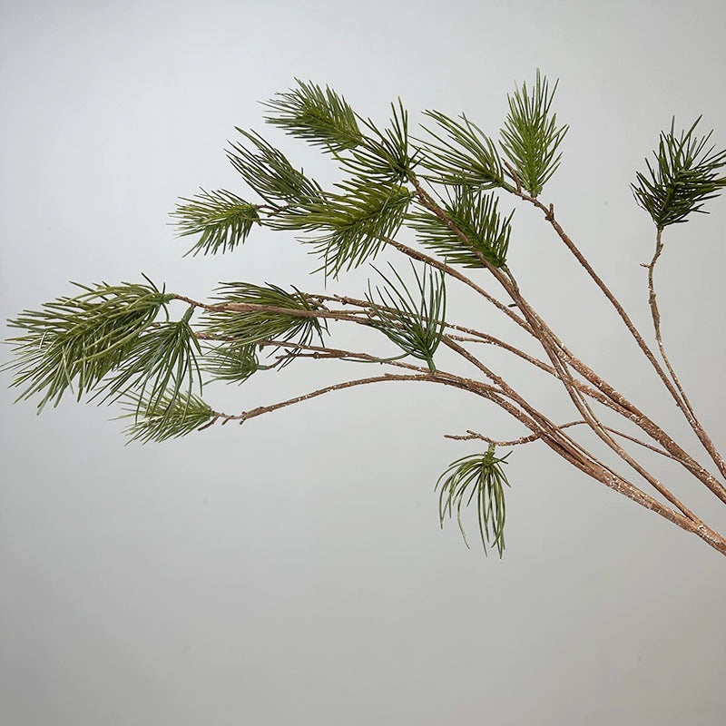 Real-Touch Artificial Pine Branches, 43" Long Faux Pine Stems, Set of 11 Lifelike Pine Needle Stems for Wedding Centerpieces, Home Decor, and Floral Arrangements