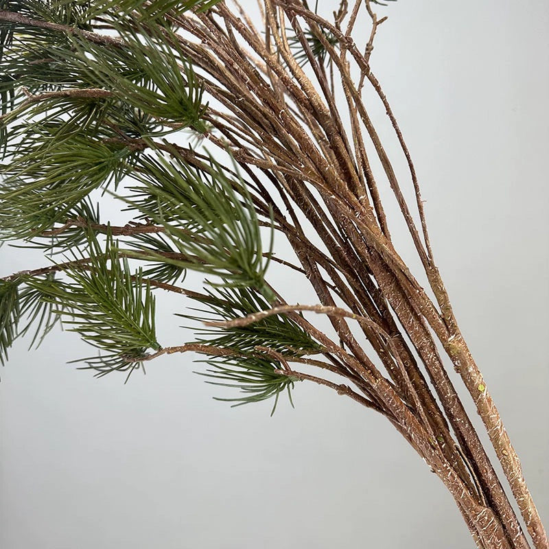 Real-Touch Artificial Pine Branches, 43" Long Faux Pine Stems, Set of 11 Lifelike Pine Needle Stems for Wedding Centerpieces, Home Decor, and Floral Arrangements
