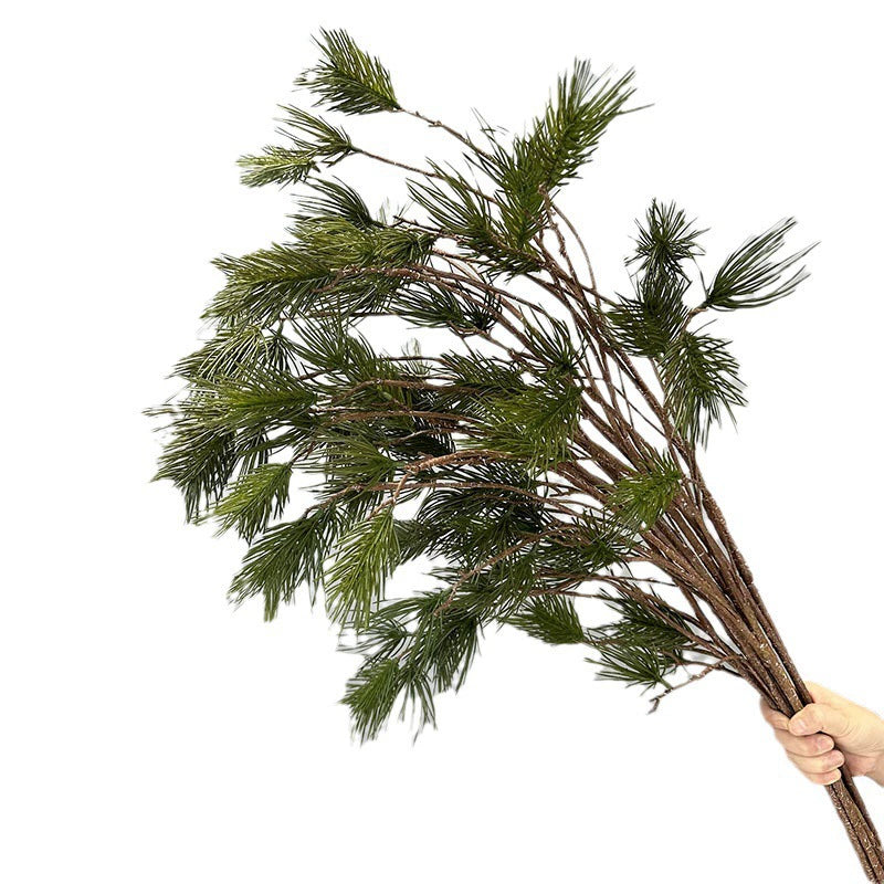 Real-Touch Artificial Pine Branches, 43" Long Faux Pine Stems, Set of 11 Lifelike Pine Needle Stems for Wedding Centerpieces, Home Decor, and Floral Arrangements