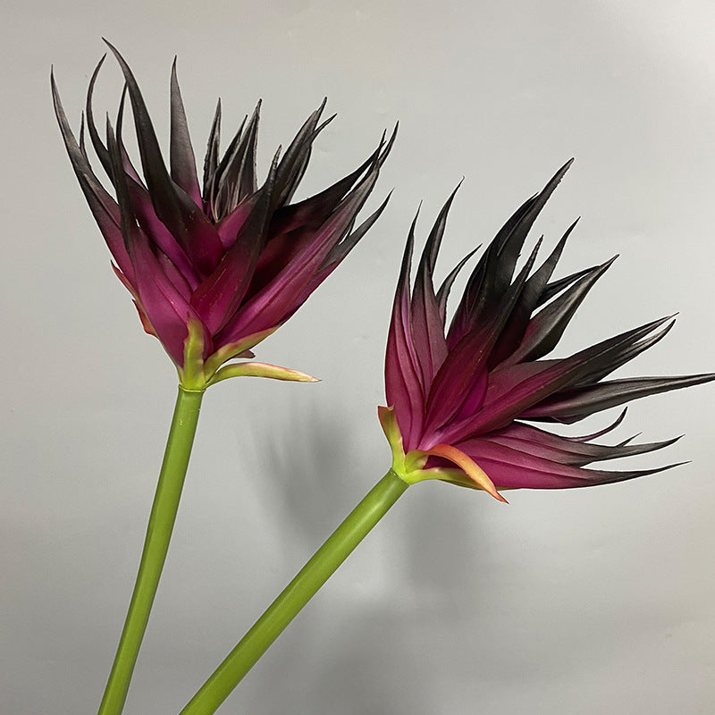Phoenix Flower Artificial Stem, 33" Tall, Real-Touch Latex, Black Purple, Orange Red, Burgundy, for Home Decor, Wedding Arrangements, Office Displays