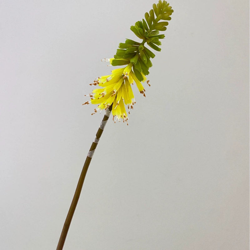 Artificial Torch Lily Stem, 28" Silk Flower for Home Decor, Wedding Arrangements, Commercial Displays
