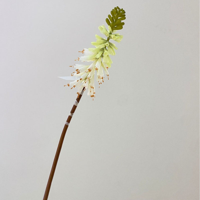 Artificial Torch Lily Stem, 28" Silk Flower for Home Decor, Wedding Arrangements, Commercial Displays