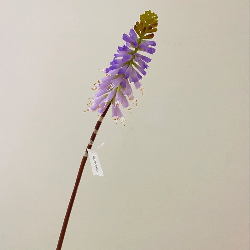 Artificial Torch Lily Stem, 28" Silk Flower for Home Decor, Wedding Arrangements, Commercial Displays