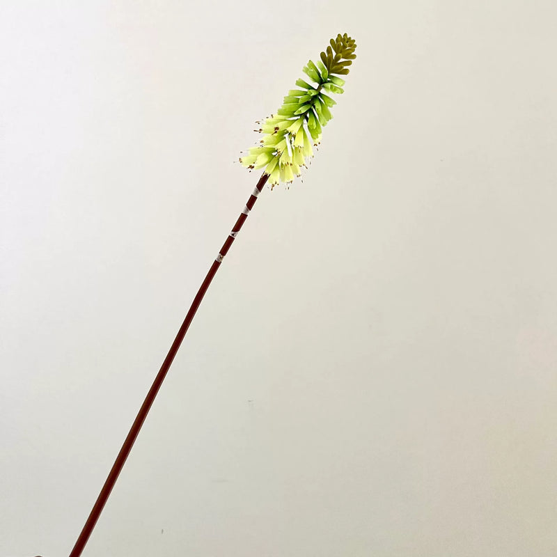 Artificial Torch Lily Stem, 28" Silk Flower for Home Decor, Wedding Arrangements, Commercial Displays