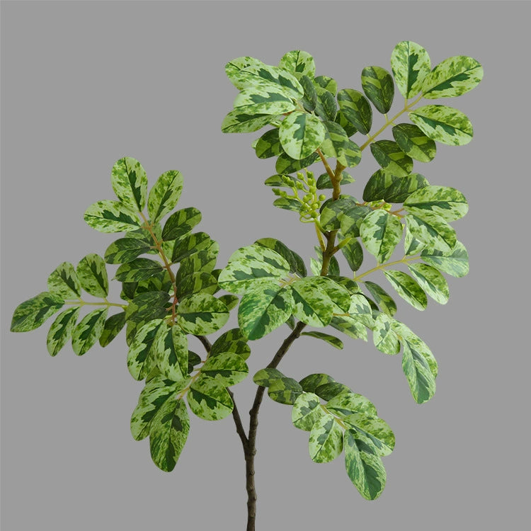 Artificial Snow Leaf Greenery Stem, 28" Long, Modern Indoor Decor for Home, Office, Wedding, and Events