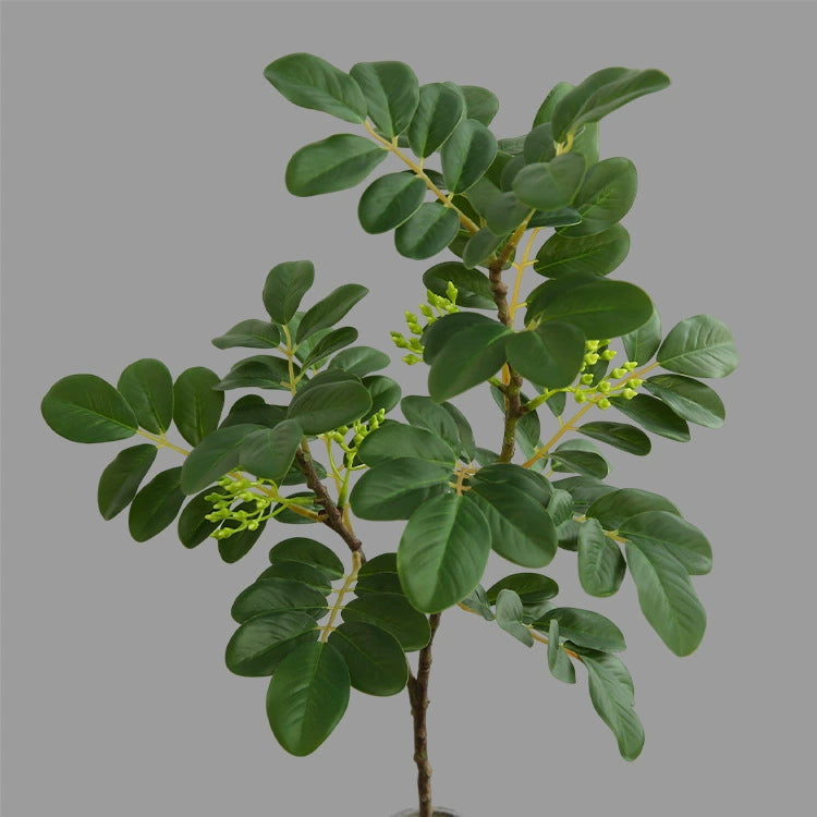 Artificial Snow Leaf Greenery Stem, 28" Long, Modern Indoor Decor for Home, Office, Wedding, and Events