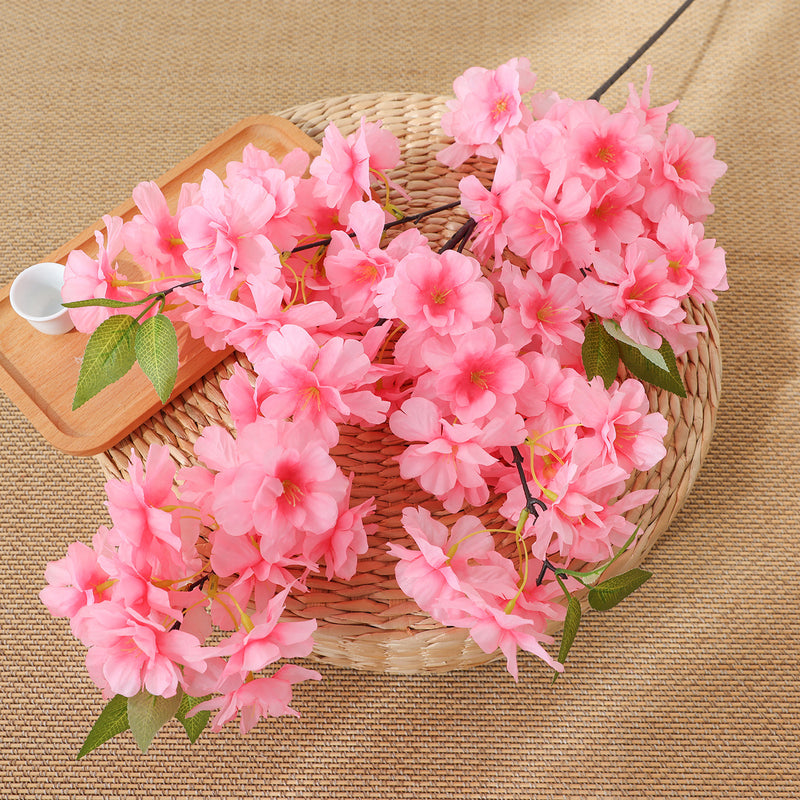 39" Artificial Cherry Blossom Branch, Silk Flowers for Weddings & Home Decor, Bulk-Friendly