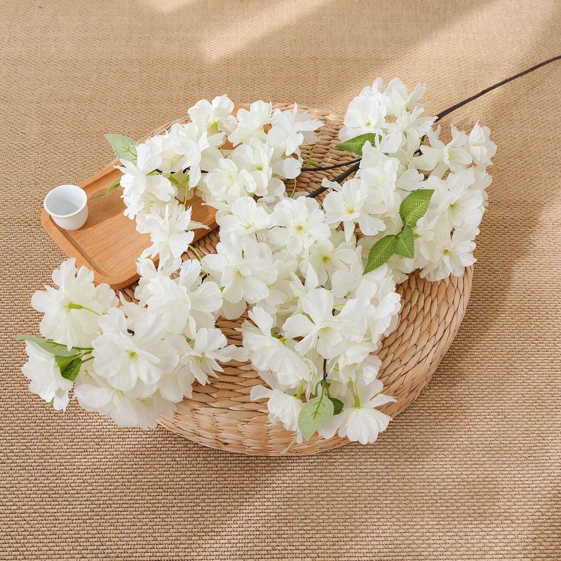 39" Artificial Cherry Blossom Branch, Silk Flowers for Weddings & Home Decor, Bulk-Friendly