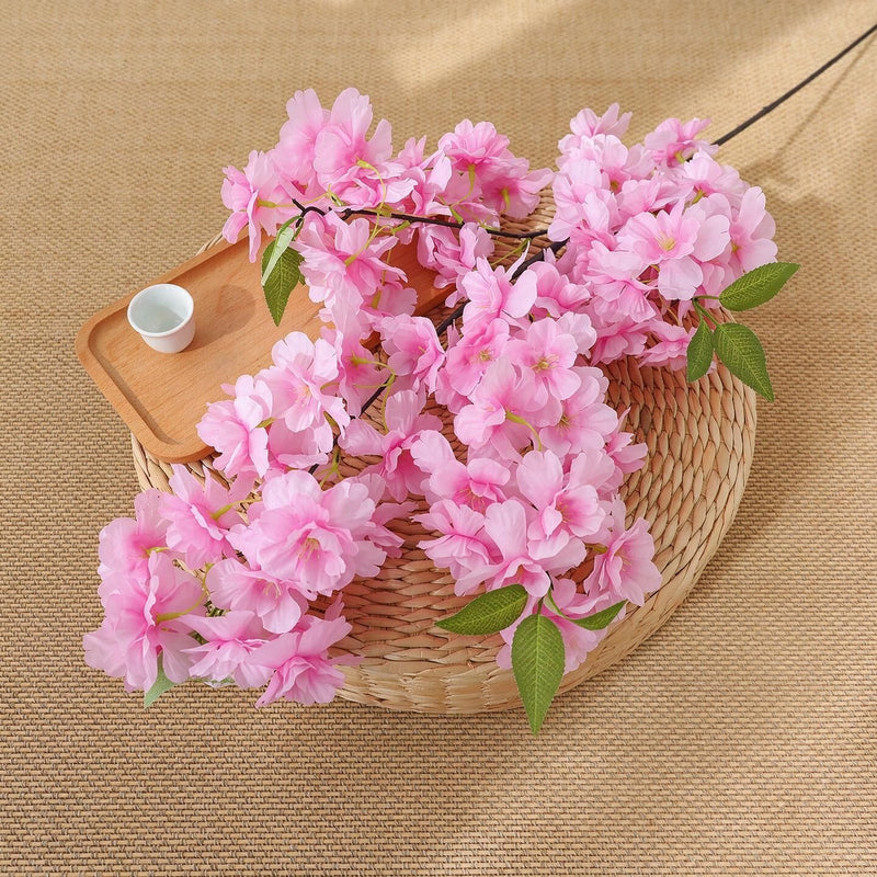 39" Artificial Cherry Blossom Branch, Silk Flowers for Weddings & Home Decor, Bulk-Friendly