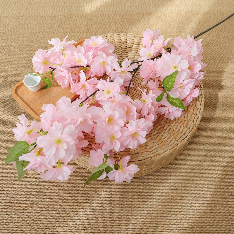 39" Artificial Cherry Blossom Branch, Silk Flowers for Weddings & Home Decor, Bulk-Friendly