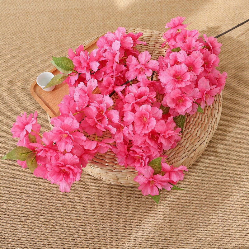 39" Artificial Cherry Blossom Branch, Silk Flowers for Weddings & Home Decor, Bulk-Friendly