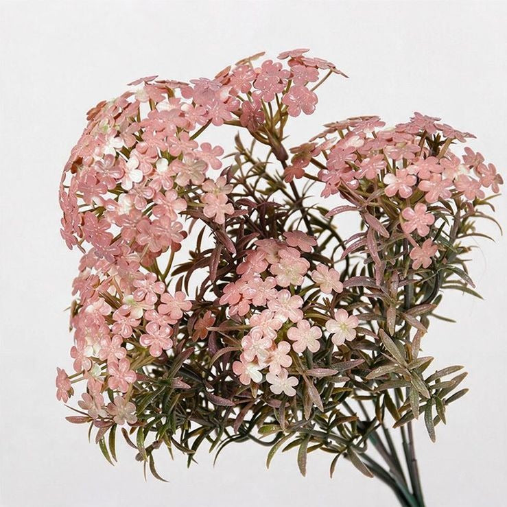 Artificial Chrysanthemum Bush, 12" Height, 7 Blooms, Realistic Look, Perfect for Home Decor, Weddings, Events