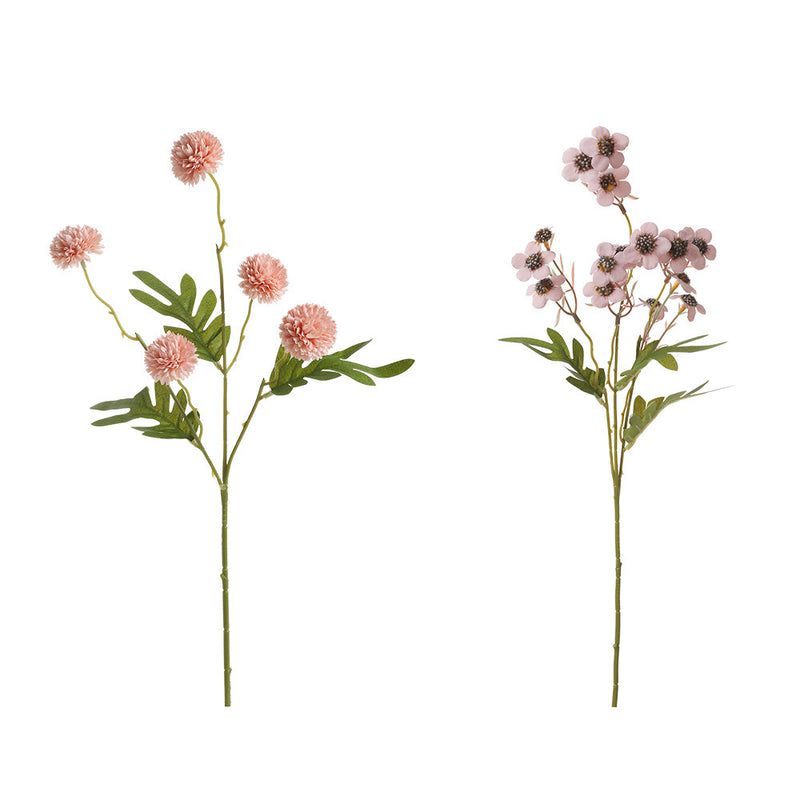 Artificial Dandelion and Plum Blossom Bouquet, 23" Height, Silk Flowers, Perfect for Home Decor, Weddings, and Events
